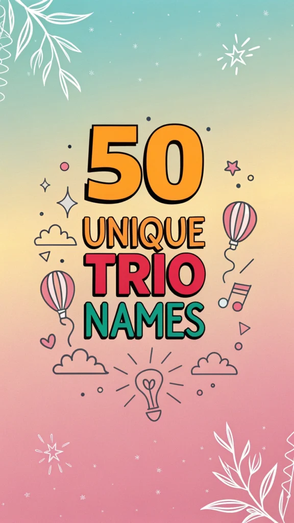 50 Unique Trio Names