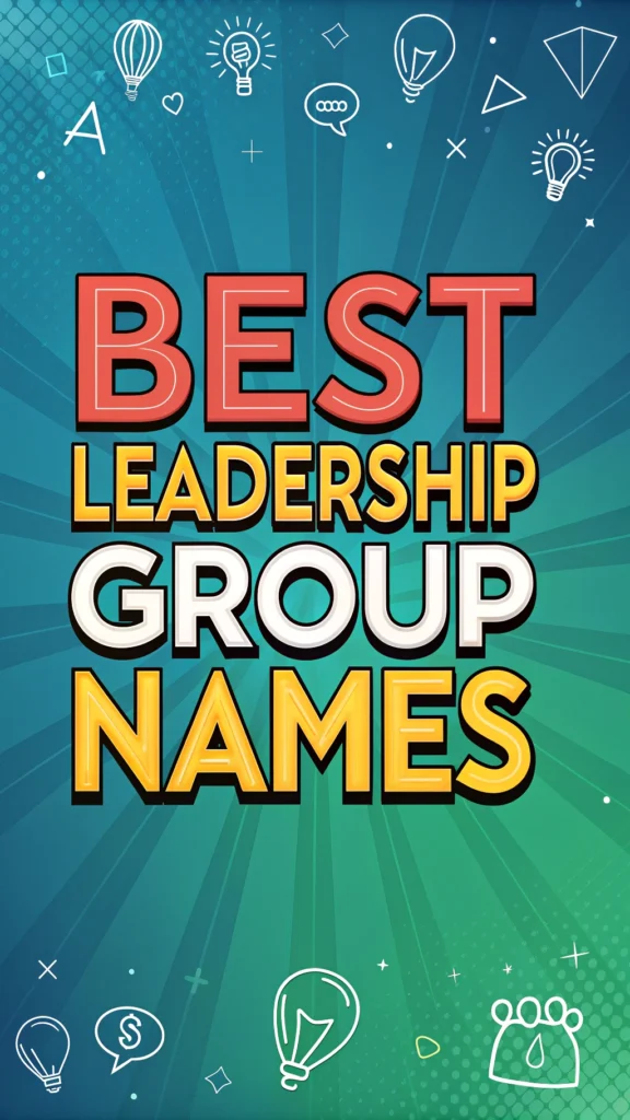 Best Leadership Group Names