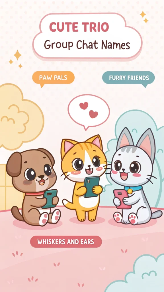 Cute Trio Group Chat Names