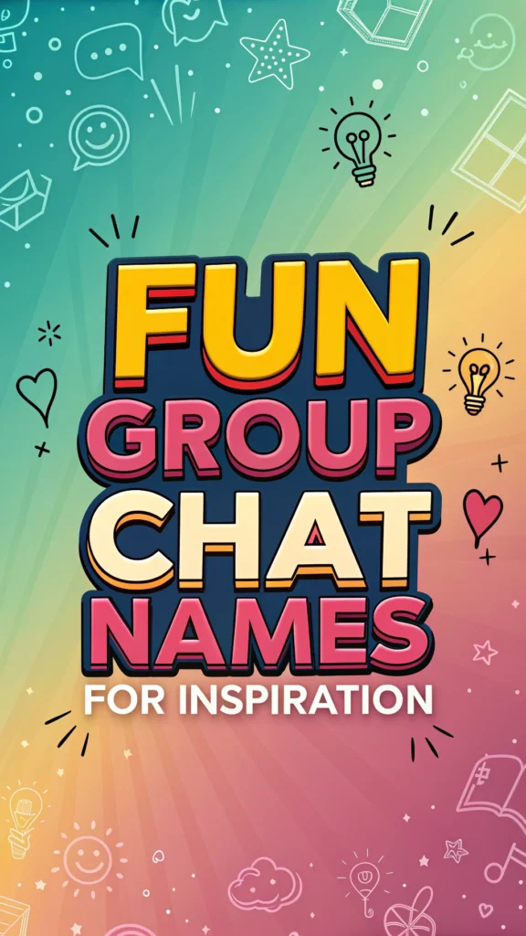 Fun Group Chat Names for Inspiration