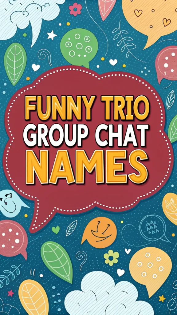 Funny Trio Group Chat Names