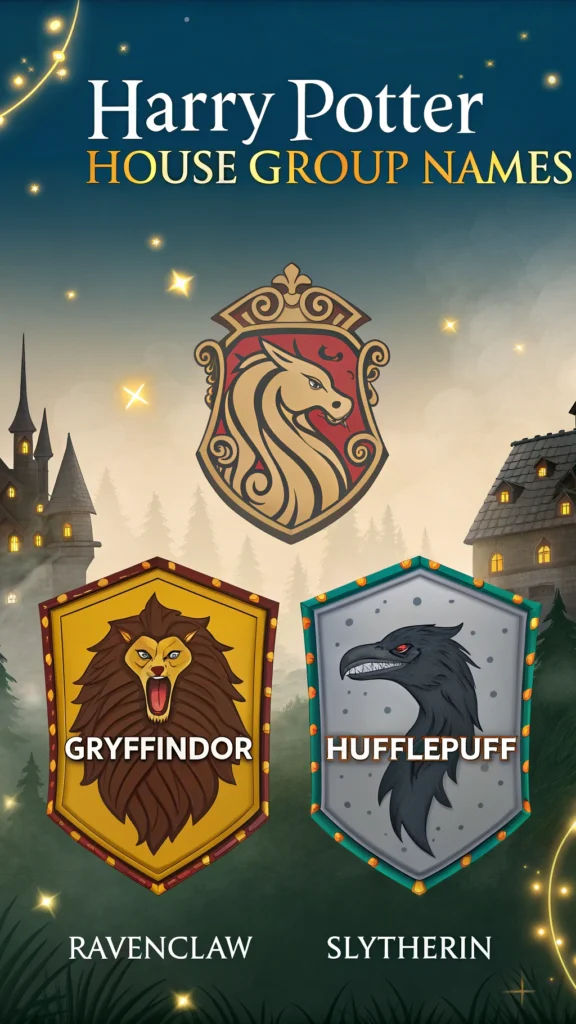 Harry Potter House Group Names