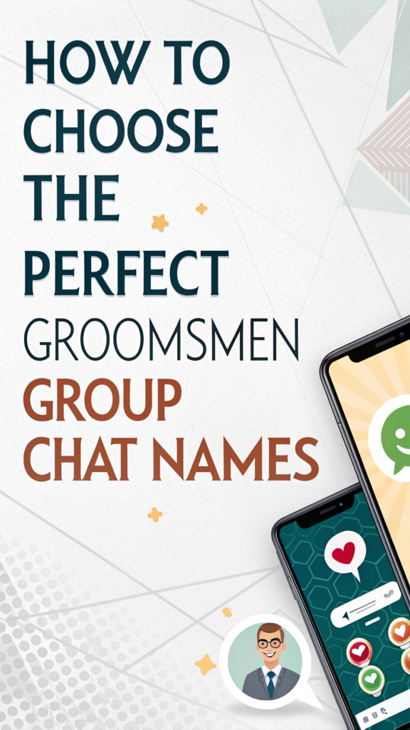 How to Choose the Perfect Groomsmen Group Chat Names