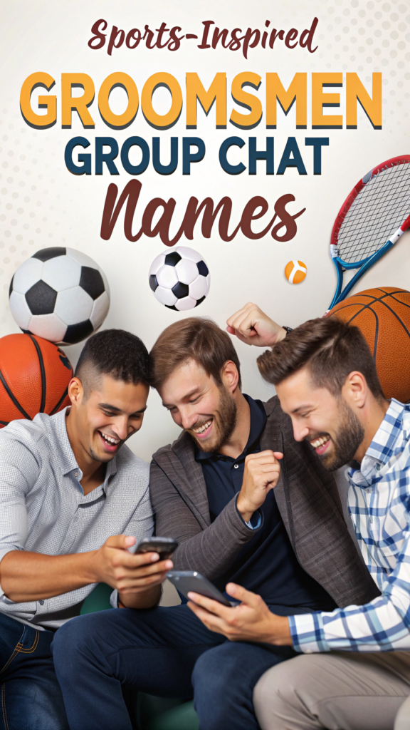 Sports-Inspired Groomsmen Group Chat Names