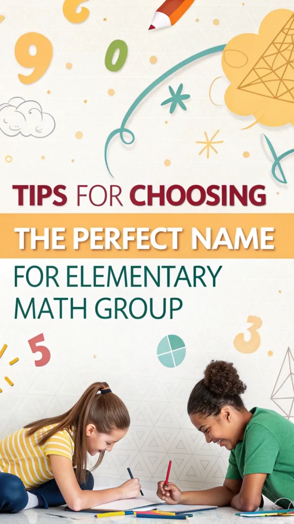 Tips for Choosing the Perfect Name for Elementary Math Group