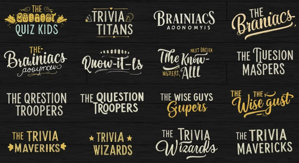 Best Quiz Team Names