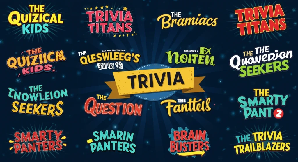 Creative Trivia Team Names