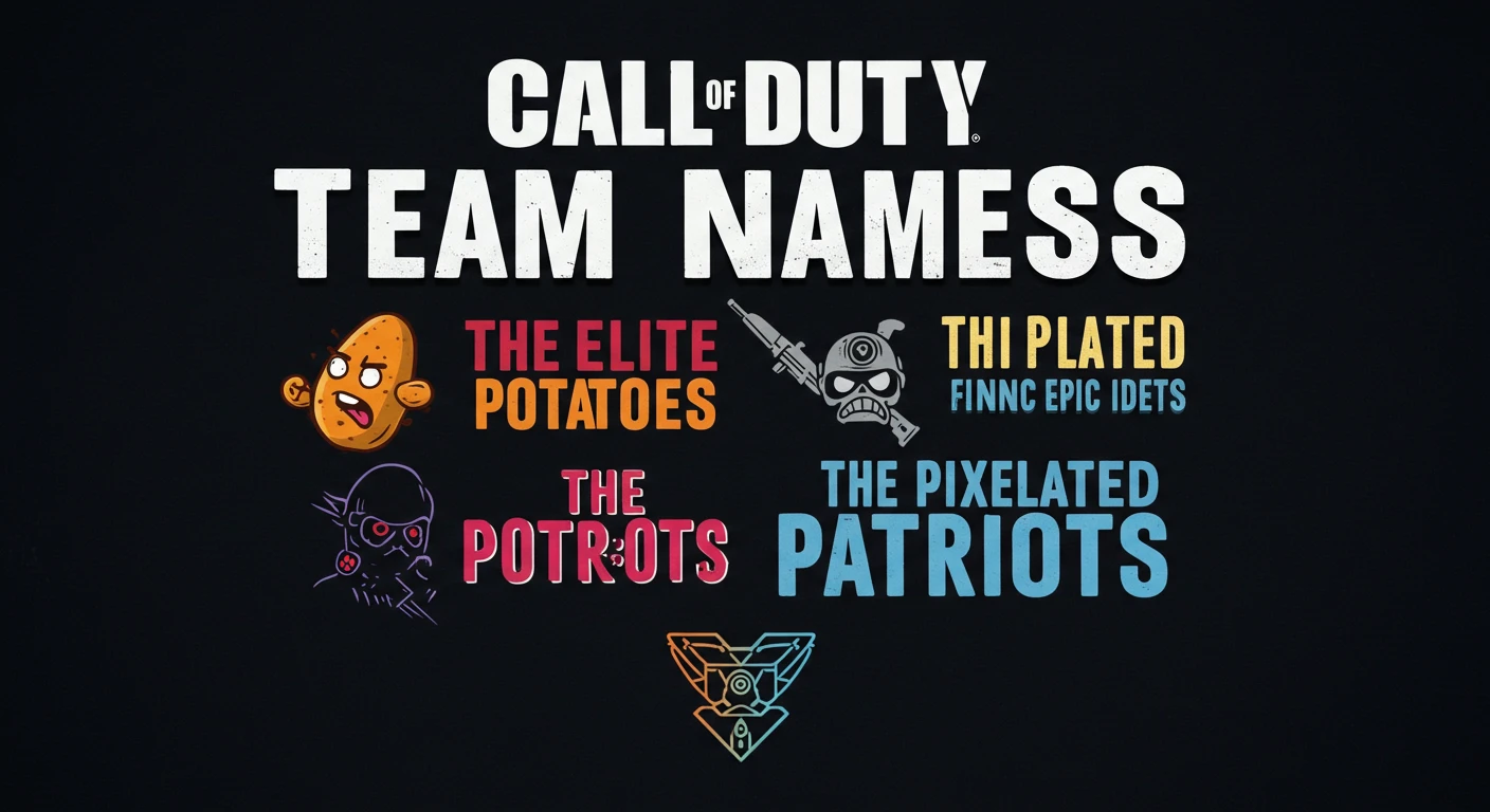 Funny Call of Duty Team Names for friends