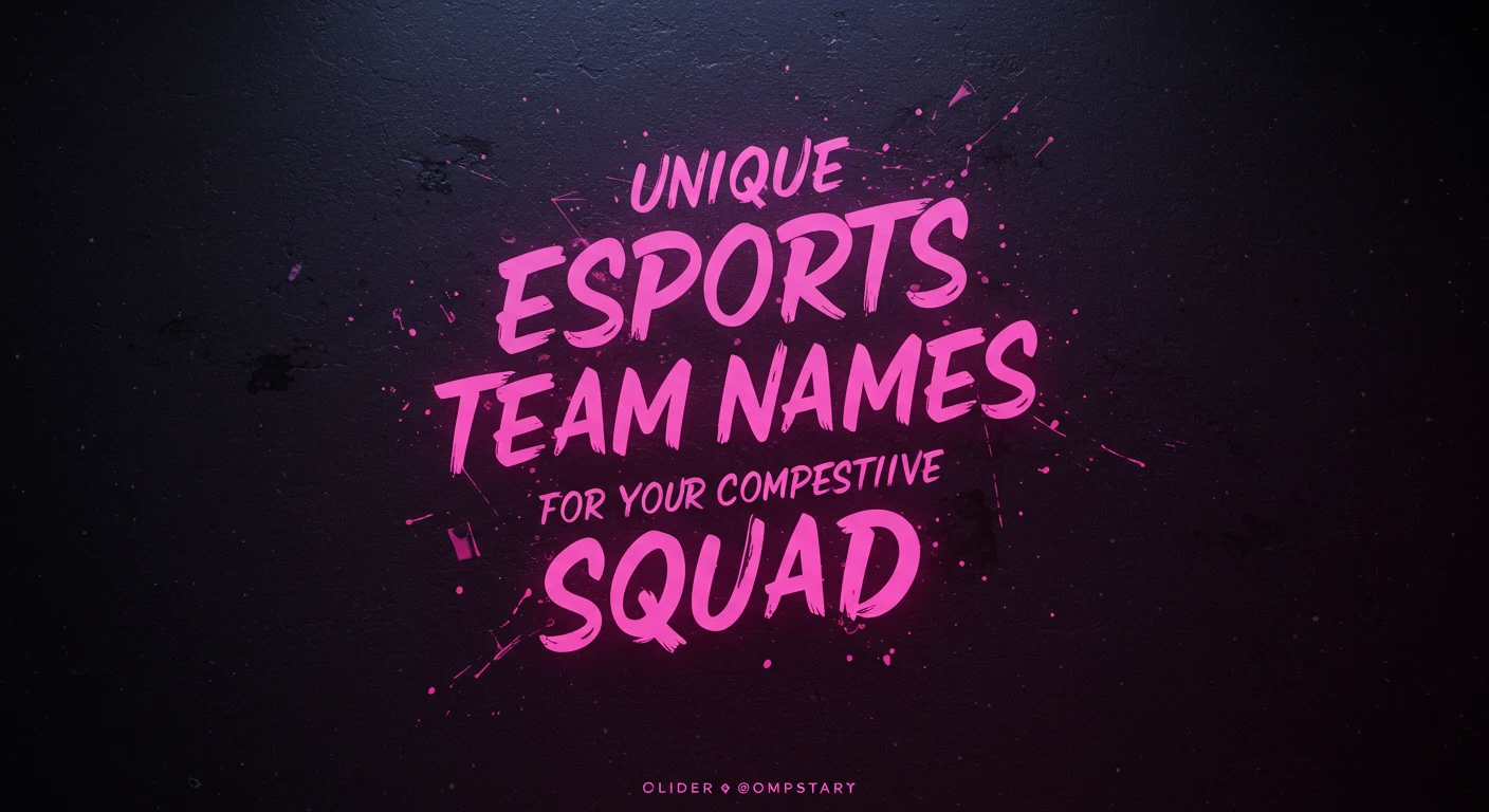 Unique Esports Team Names