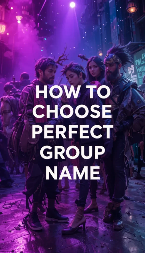 How to Choose the Perfect Group Name