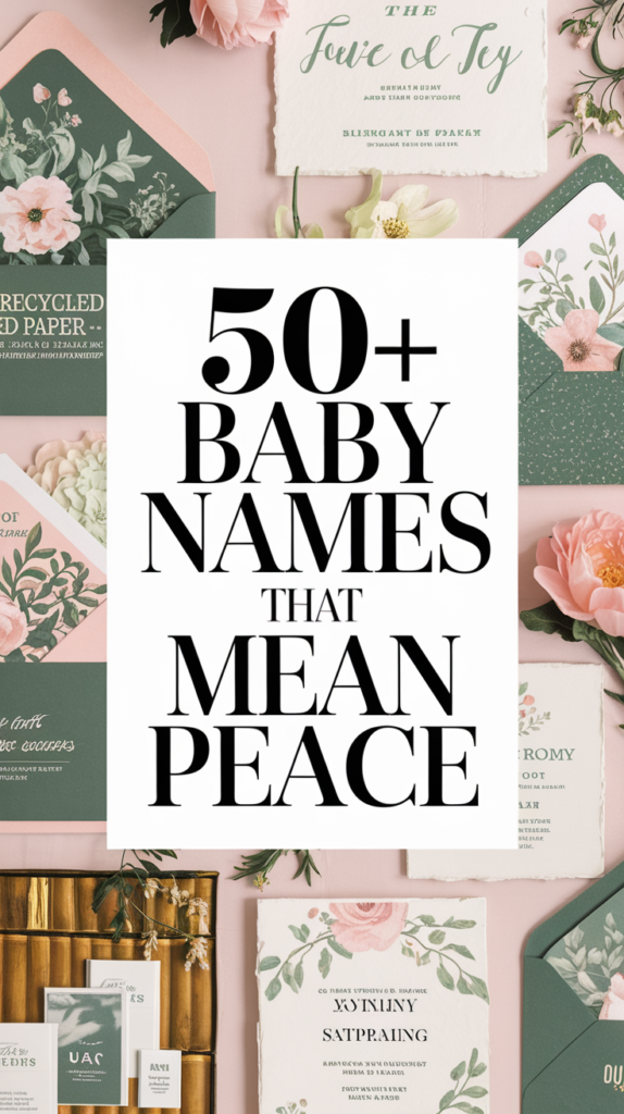 Baby Names That Mean Peace
