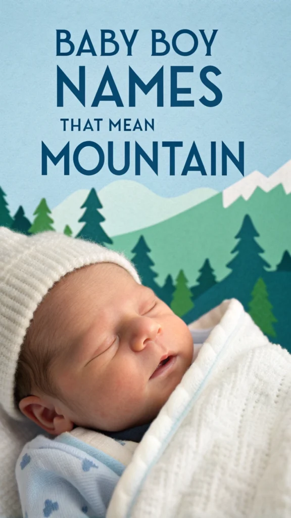 Baby Boy Names That Mean Mountain