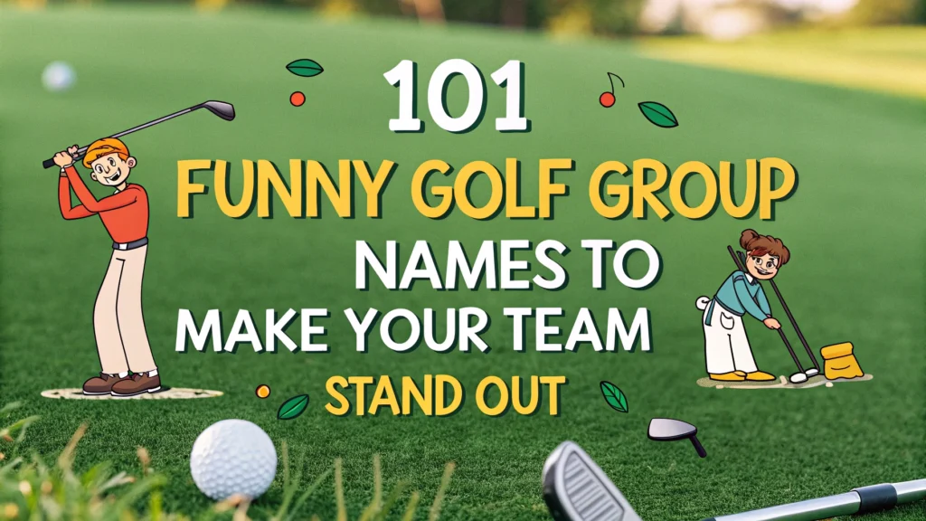 101 Funny Golf Group Names to Make Your Team Stand Out