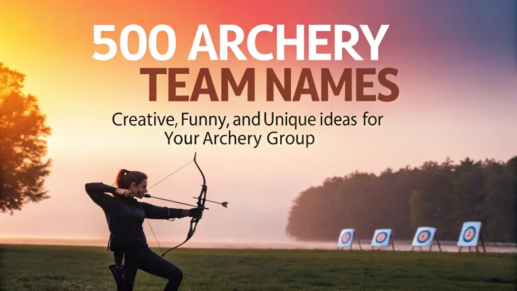 500 Archery Team Names: Creative, Funny, And Unique Ideas For Your Archery Group